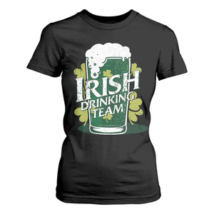 Funny St Patrick's Day Irish Beer Drinking T Shirt For Women Irish Drinking Team Green Beer Shamrock TS11 Black Print Your Wear