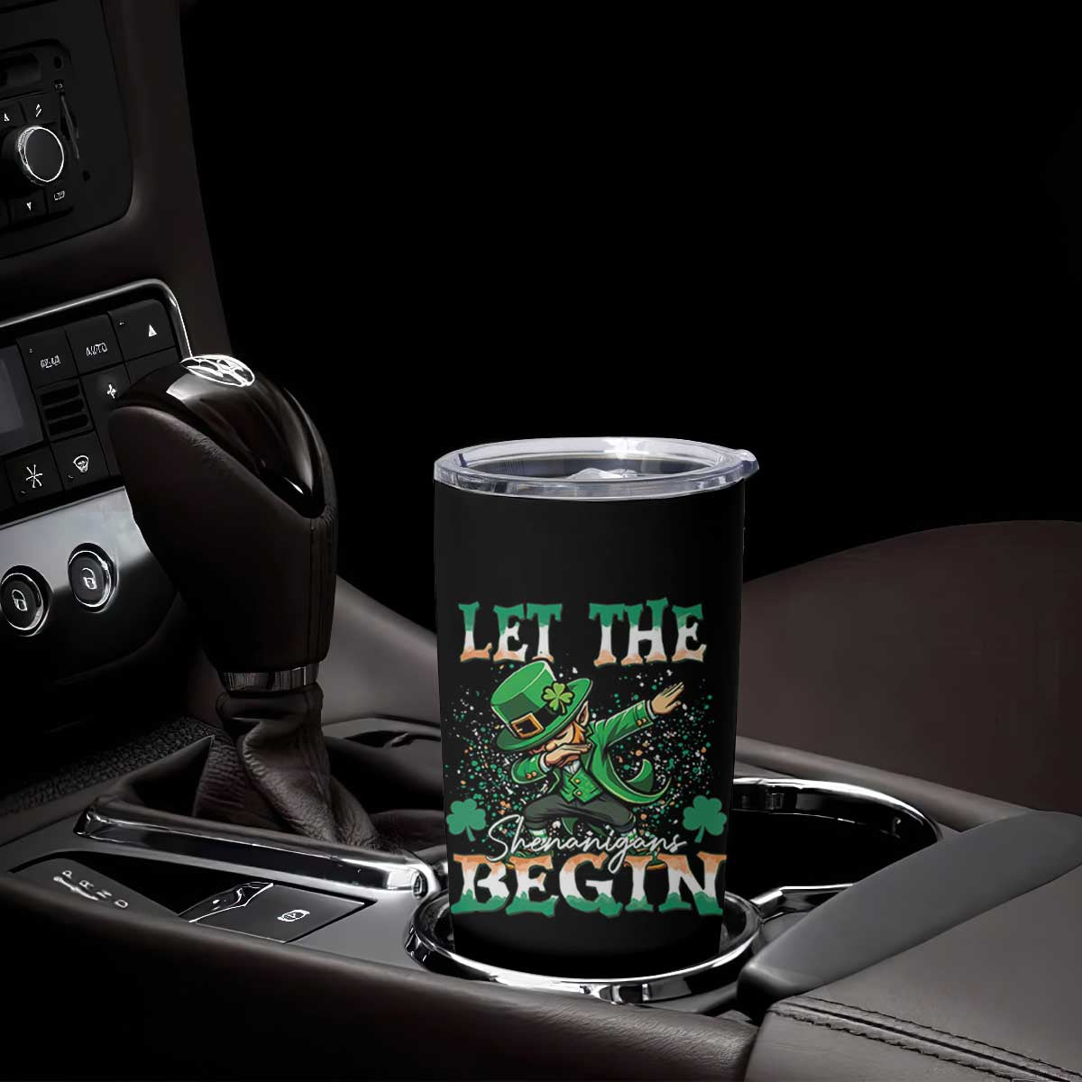 Funny Let The Shenanigans Begin Tumbler Cup Dabbing Leprechaun St Patrick's Day TS11 Print Your Wear