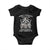 Funny Autism Awareness Cowboy Raccoon Baby Onesie I Don't Struggle With Autism I'm Actually Very Good At It TS11 Black Print Your Wear