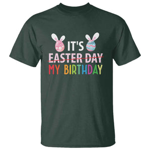 Funny It's My Birthday Easter Day T Shirt Rabbit Eggs TS11 Dark Forest Green Print Your Wear