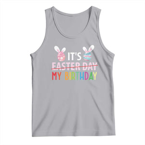 Funny It's My Birthday Easter Day Tank Top Rabbit Eggs TS11 Athletic Heather Print Your Wear