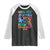 Funny Autism Awareness Raglan Shirt Why Fit In When You Were Born To Stand Out Puzzle TS11 Black White Print Your Wear