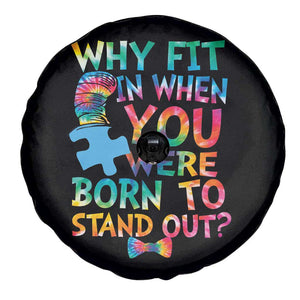 Funny Autism Awareness Spare Tire Cover Why Fit In When You Were Born To Stand Out Puzzle TS11 Print Your Wear