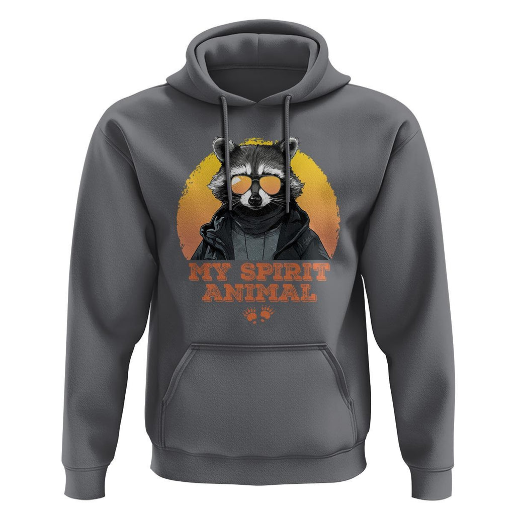 Funny Raccoon Hoodie My Spirit Animal Cute Trash Panda TS11 Charcoal Print Your Wear