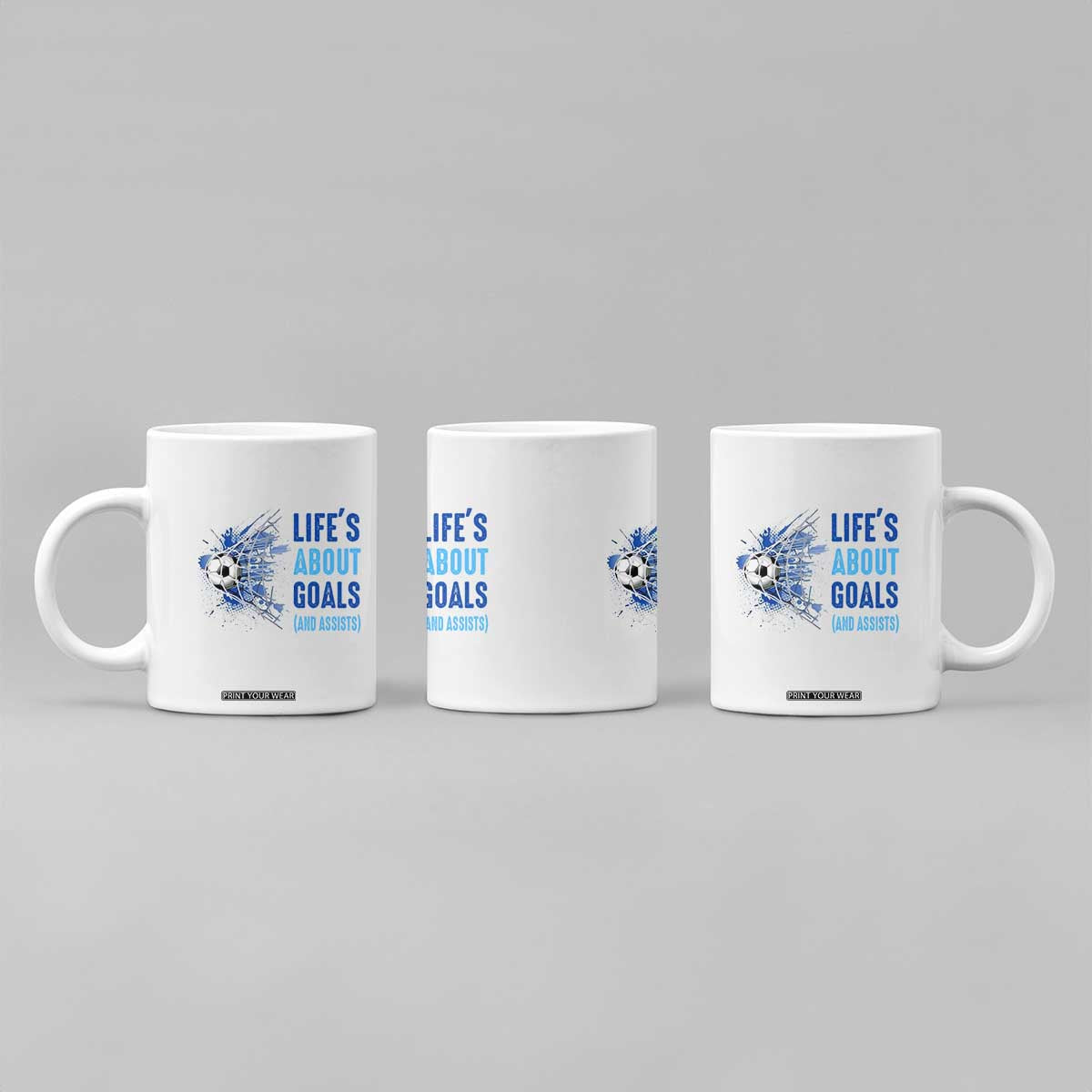 Soccer Lover Coffee Mug Life's About Goals And Assists Coach TS11 Print Your Wear