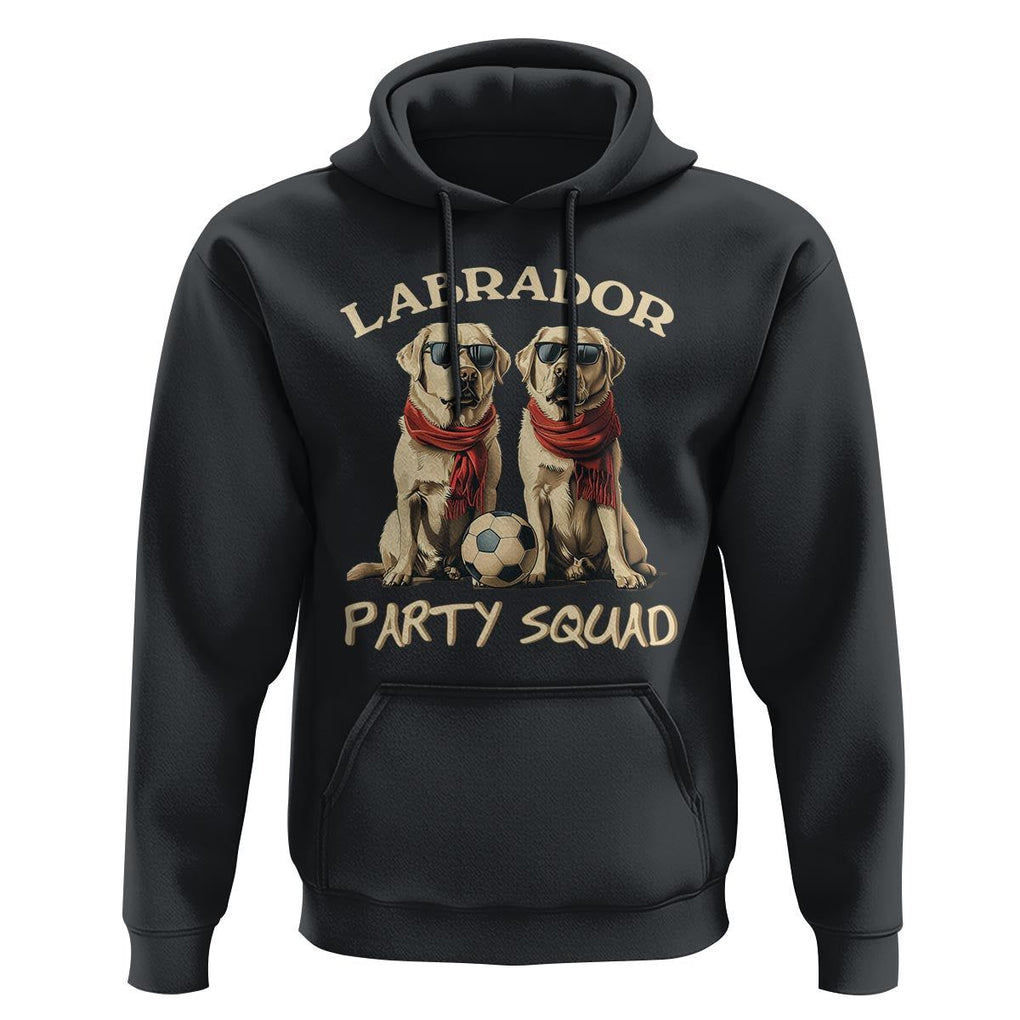 Labrador Retriever Dog Hoodie Black Labrador Party Squad Love TS11 Black Print Your Wear