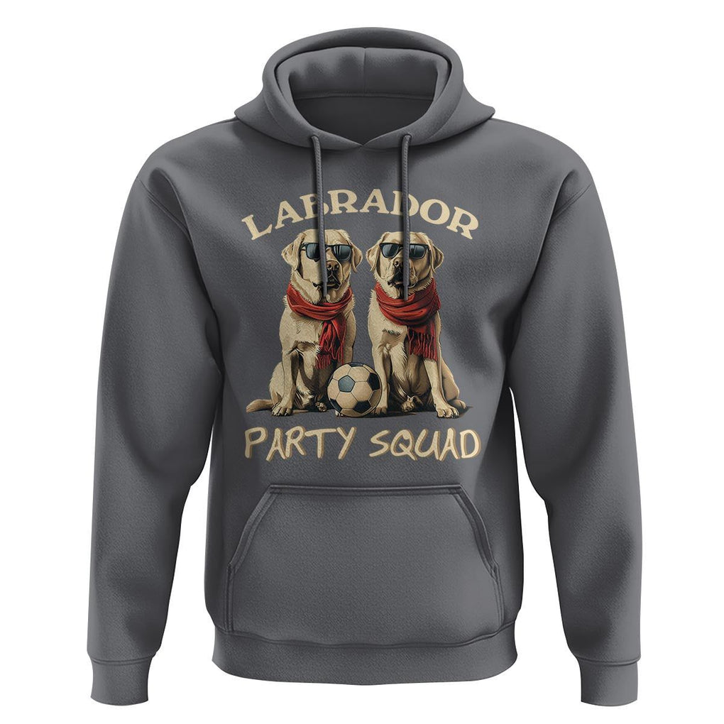 Labrador Retriever Dog Hoodie Black Labrador Party Squad Love TS11 Charcoal Print Your Wear