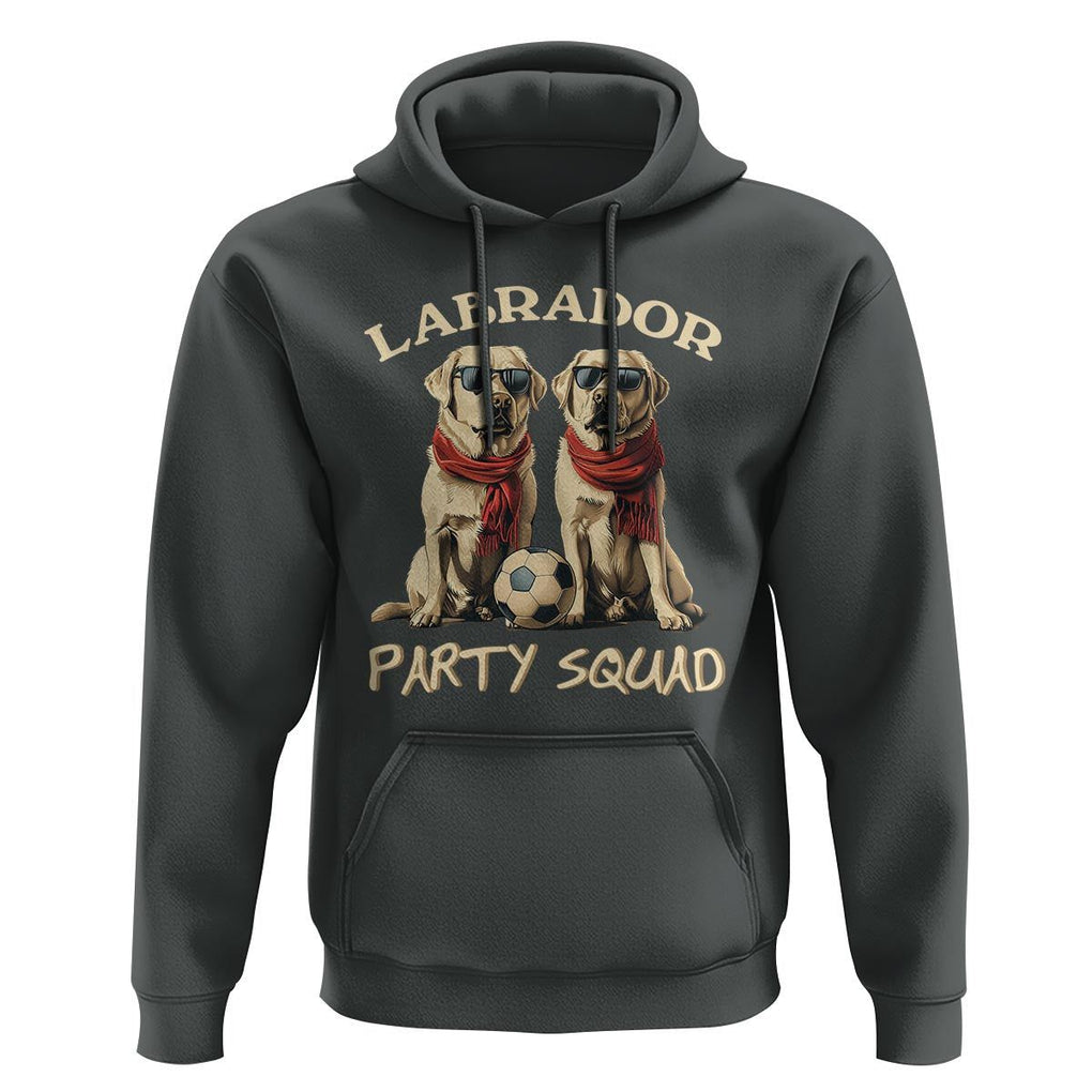 Labrador Retriever Dog Hoodie Black Labrador Party Squad Love TS11 Dark Heather Print Your Wear