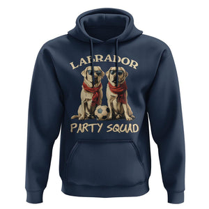 Labrador Retriever Dog Hoodie Black Labrador Party Squad Love TS11 Navy Print Your Wear