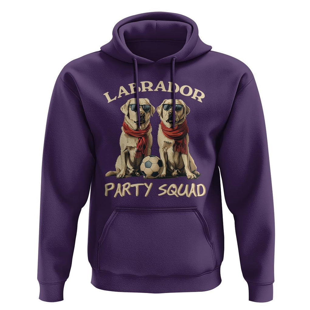 Labrador Retriever Dog Hoodie Black Labrador Party Squad Love TS11 Purple Print Your Wear