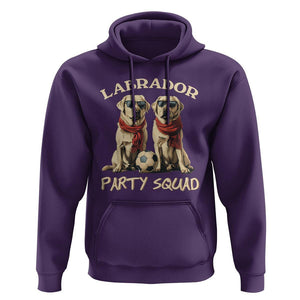 Labrador Retriever Dog Hoodie Black Labrador Party Squad Love TS11 Purple Print Your Wear