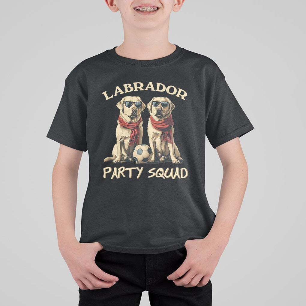 Labrador Retriever Dog T Shirt For Kid Black Labrador Party Squad Love TS11 Black Print Your Wear