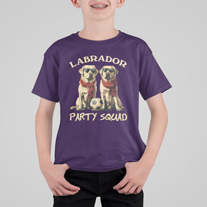 Labrador Retriever Dog T Shirt For Kid Black Labrador Party Squad Love TS11 Purple Print Your Wear