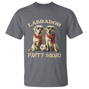 Labrador Retriever Dog T Shirt Black Labrador Party Squad Love TS11 Charcoal Print Your Wear