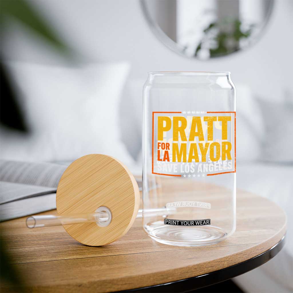 Pratt For Mayor Save Los Angeles Glass Can Spencer Supporter TS11 Print Your Wear