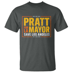 Pratt For Mayor Save Los Angeles – Spencer Pratt Supporter T-Shirt TS11 Dark Heather Print Your Wear