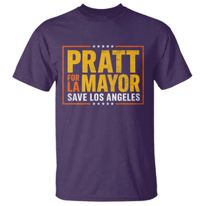 Pratt For Mayor Save Los Angeles – Spencer Pratt Supporter T-Shirt TS11 Purple Print Your Wear