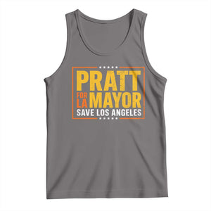 Pratt For Mayor Save Los Angeles Tank Top Spencer Supporter TS11 Deep Heather Print Your Wear