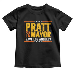 Pratt For Mayor Save Los Angeles Toddler T Shirt Spencer Supporter TS11 Black Print Your Wear
