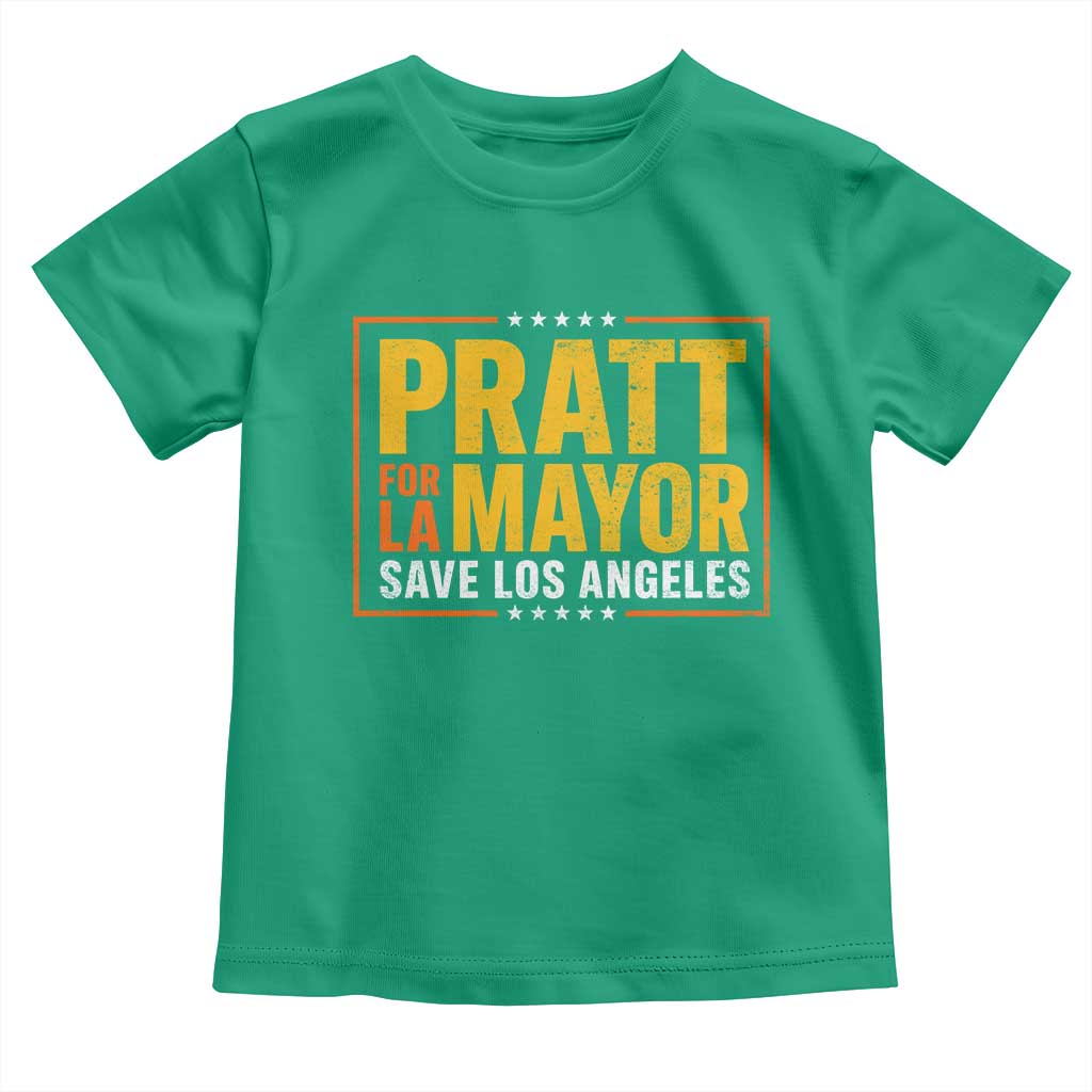 Pratt For Mayor Save Los Angeles Toddler T Shirt Spencer Supporter TS11 Irish Green Print Your Wear