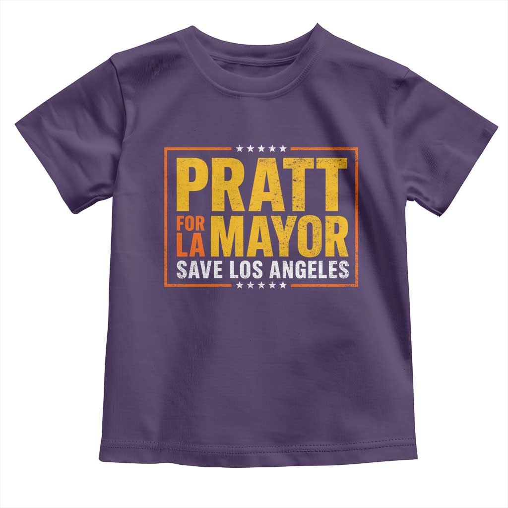 Pratt For Mayor Save Los Angeles Toddler T Shirt Spencer Supporter TS11 Purple Print Your Wear