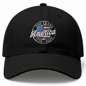 America 250 Years 1776 2026 Baseball Cap 250th Anniversary USA Vintage USA Flag TS11 Print Your Wear