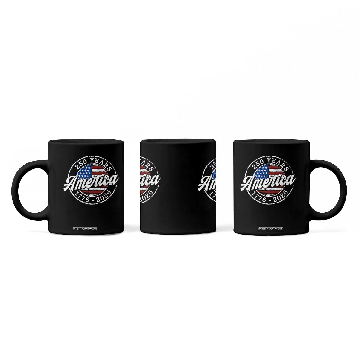 America 250 Years 1776 2026 Coffee Mug 250th Anniversary USA Vintage USA Flag TS11 Print Your Wear