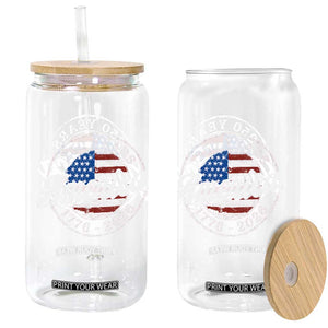 America 250 Years 1776 2026 Glass Can 250th Anniversary USA Vintage USA Flag TS11 Print Your Wear