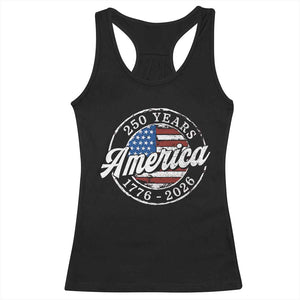 America 250 Years 1776 2026 Racerback Tank Top 250th Anniversary USA Vintage USA Flag
