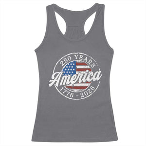 America 250 Years 1776 2026 Racerback Tank Top 250th Anniversary USA Vintage USA Flag
