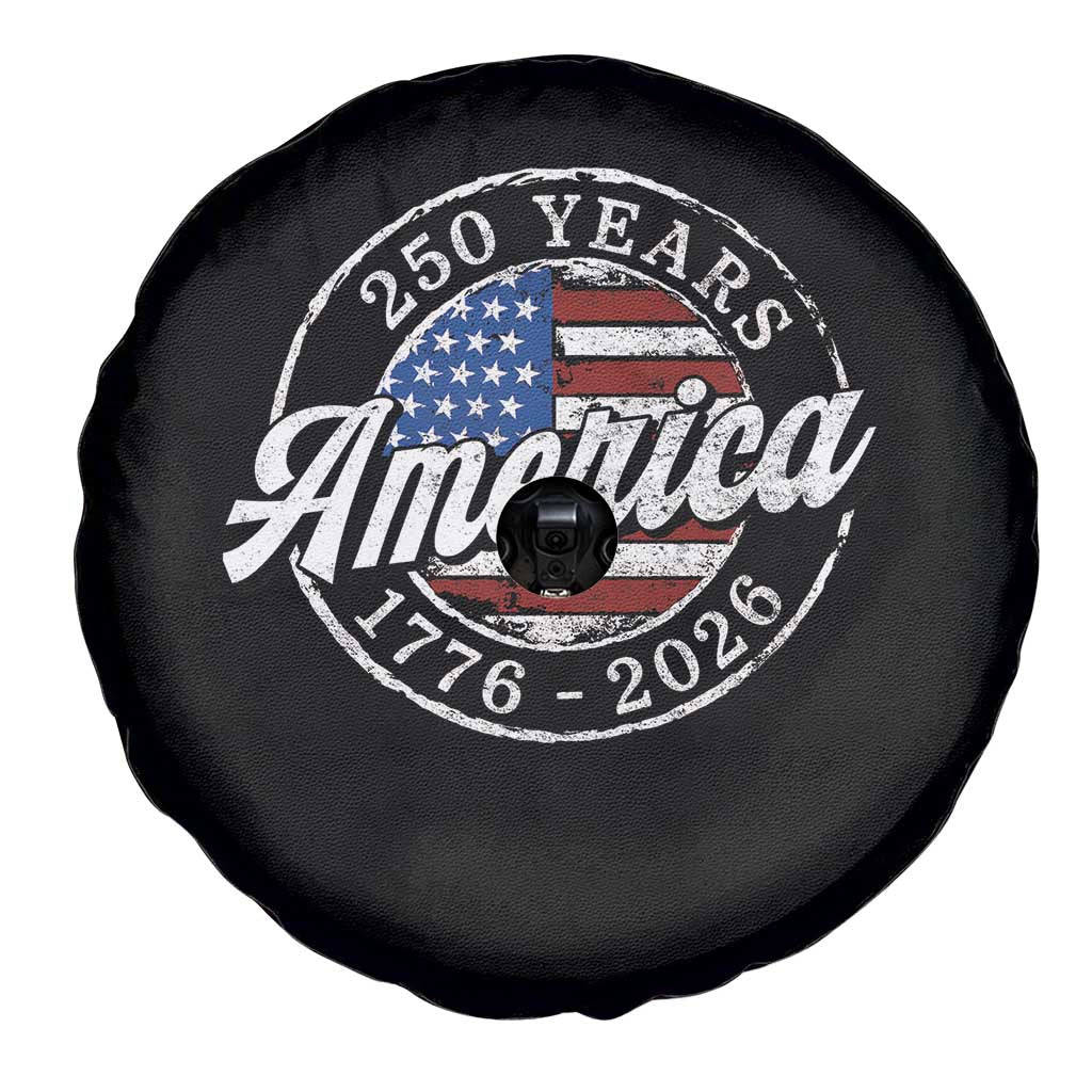 America 250 Years 1776 2026 Spare Tire Cover 250th Anniversary USA Vintage USA Flag TS11 Print Your Wear