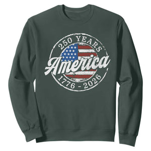 America 250 Years 1776 2026 Sweatshirt 250th Anniversary USA Vintage USA Flag