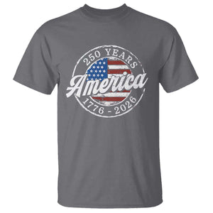 America 250 Years 1776 2026 T Shirt 250th Anniversary USA Vintage USA Flag