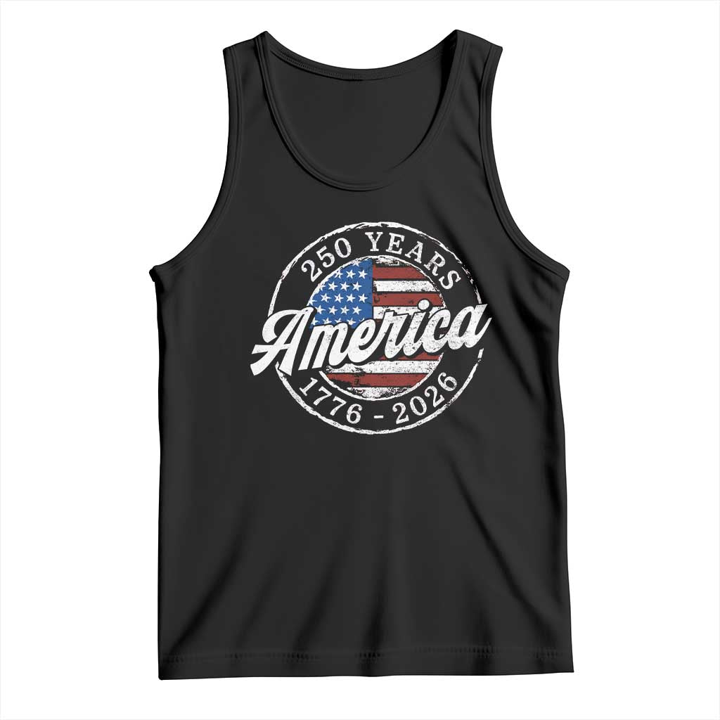 America 250 Years 1776 2026 Tank Top 250th Anniversary USA Vintage USA Flag