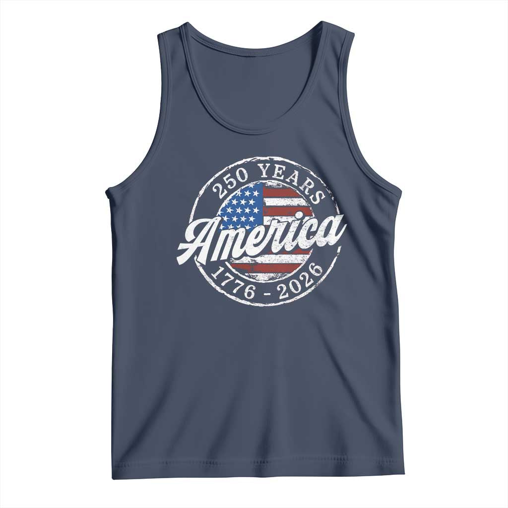 America 250 Years 1776 2026 Tank Top 250th Anniversary USA Vintage USA Flag