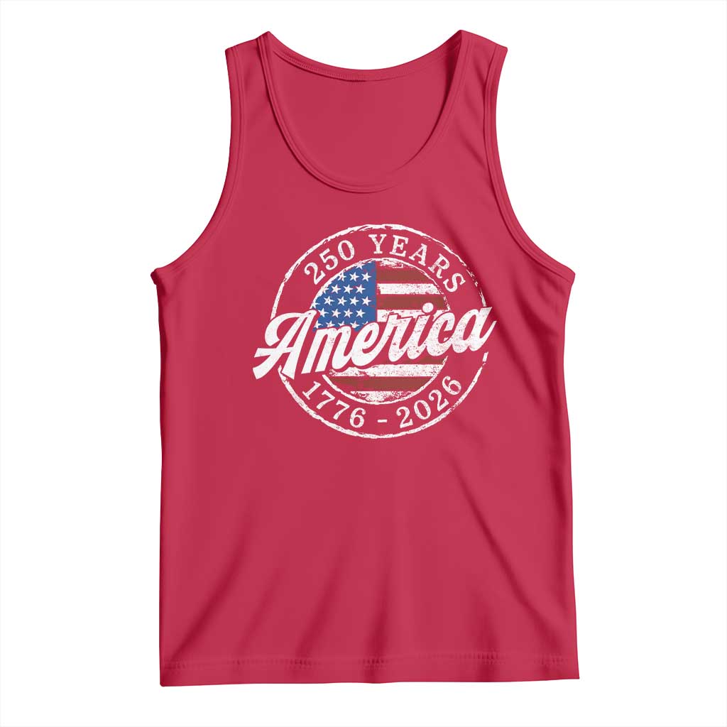 America 250 Years 1776 2026 Tank Top 250th Anniversary USA Vintage USA Flag