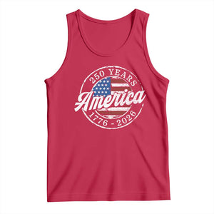 America 250 Years 1776 2026 Tank Top 250th Anniversary USA Vintage USA Flag