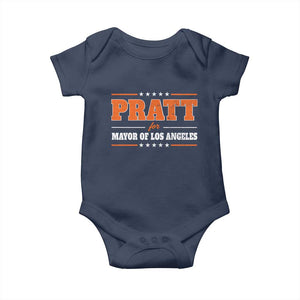 Pratt For Mayor Of Los Angeles Baby Onesie LA Mayoral Election US Political TS11 Navy Print Your Wear