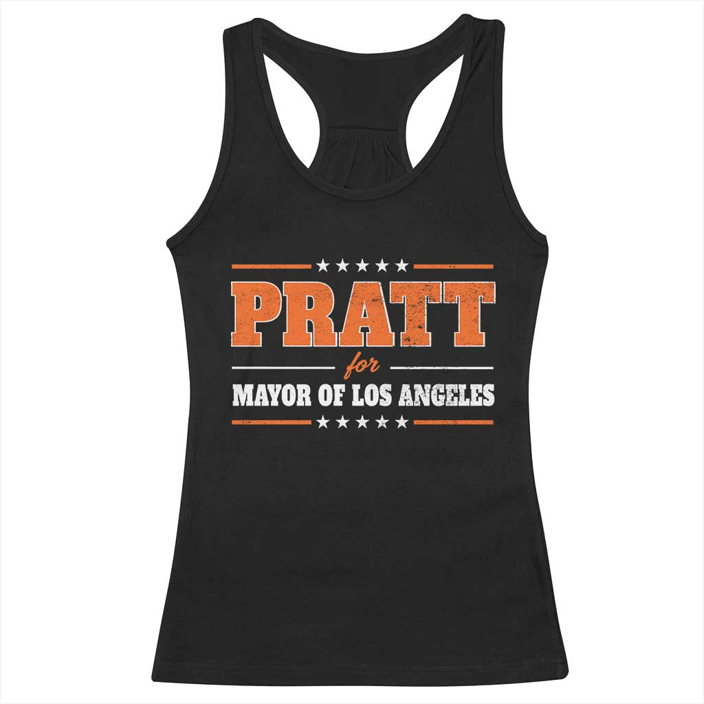 Pratt For Mayor Of Los Angeles Racerback Tank Top LA Mayoral Election US Political TS11 Black Print Your Wear