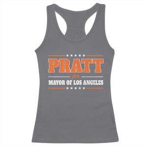 Pratt For Mayor Of Los Angeles Racerback Tank Top LA Mayoral Election US Political TS11 Charcoal Print Your Wear