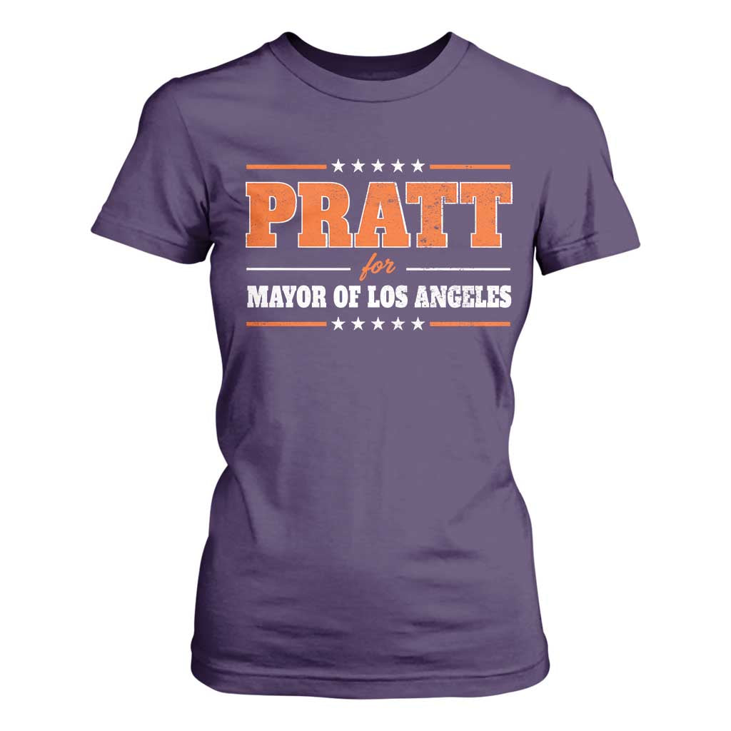 Pratt For Mayor Of Los Angeles T Shirt For Women LA Mayoral Election US Political TS11 Purple Print Your Wear