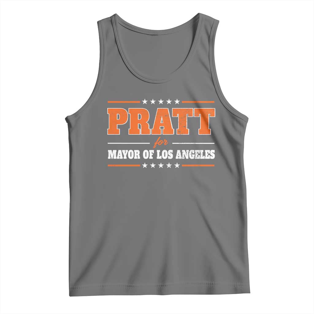 Pratt For Mayor Of Los Angeles Tank Top LA Mayoral Election US Political TS11 Black Heather Print Your Wear