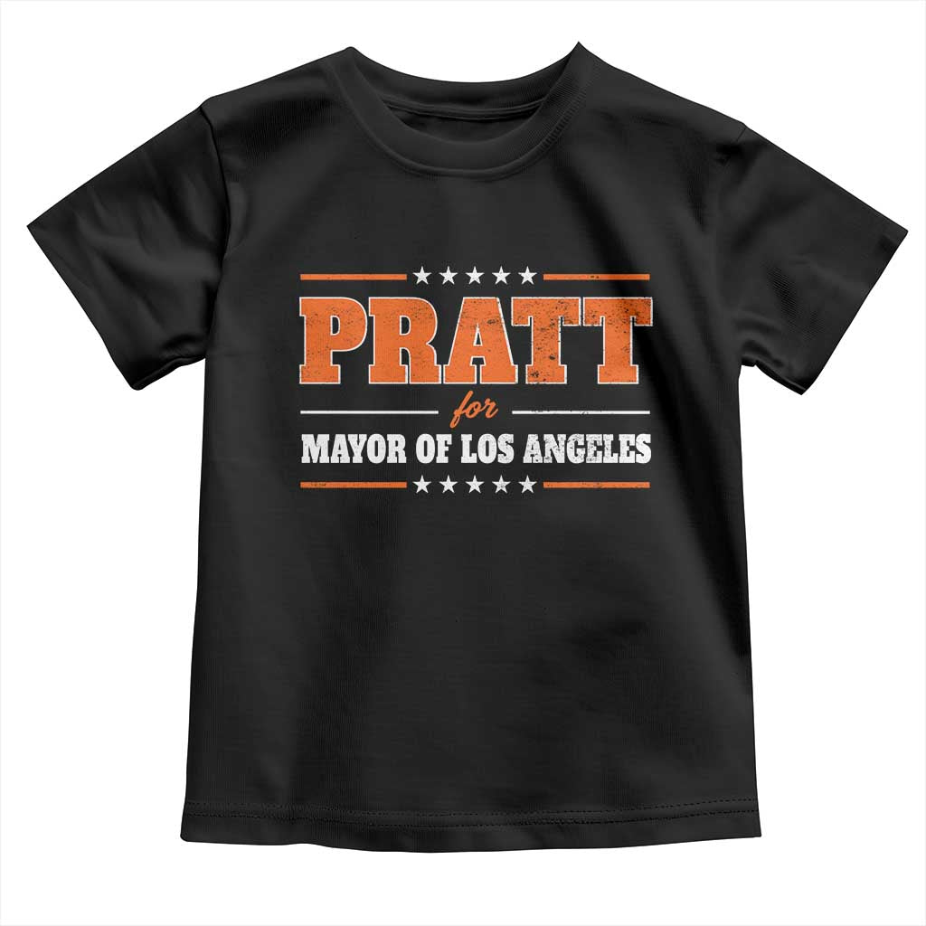 Pratt For Mayor Of Los Angeles Toddler T Shirt LA Mayoral Election US Political TS11 Black Print Your Wear