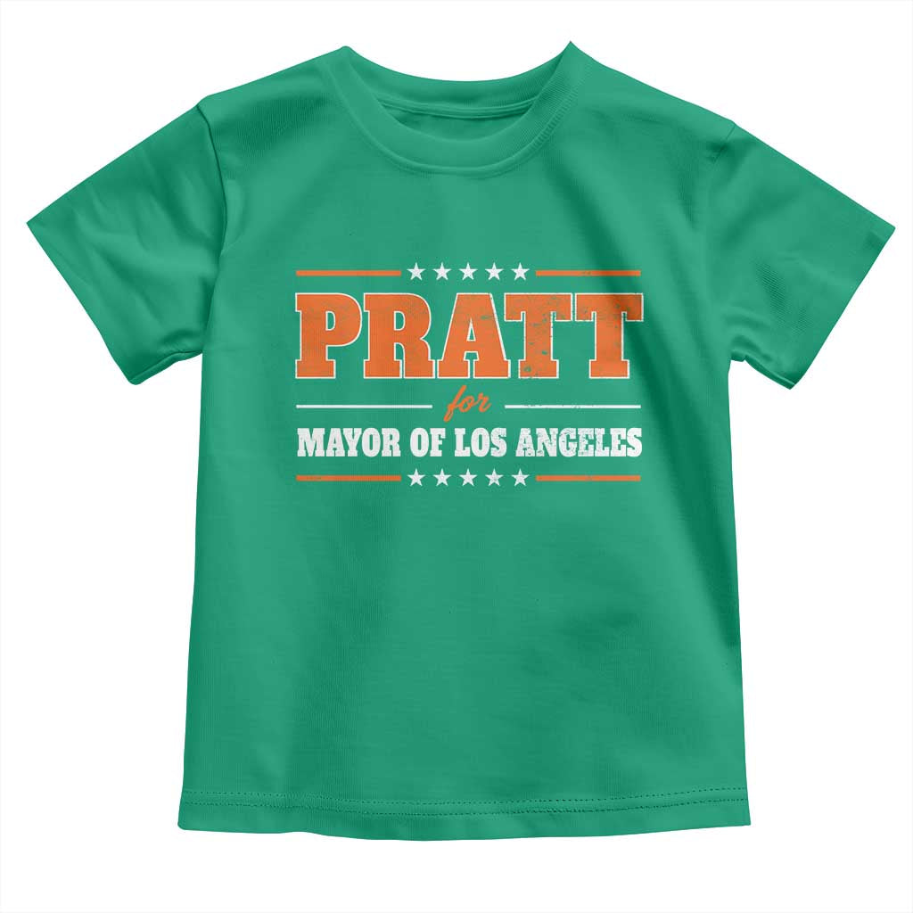 Pratt For Mayor Of Los Angeles Toddler T Shirt LA Mayoral Election US Political TS11 Irish Green Print Your Wear