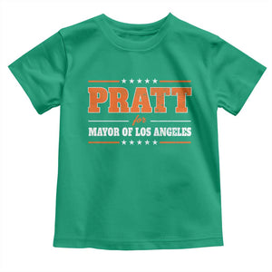 Pratt For Mayor Of Los Angeles Toddler T Shirt LA Mayoral Election US Political TS11 Irish Green Print Your Wear