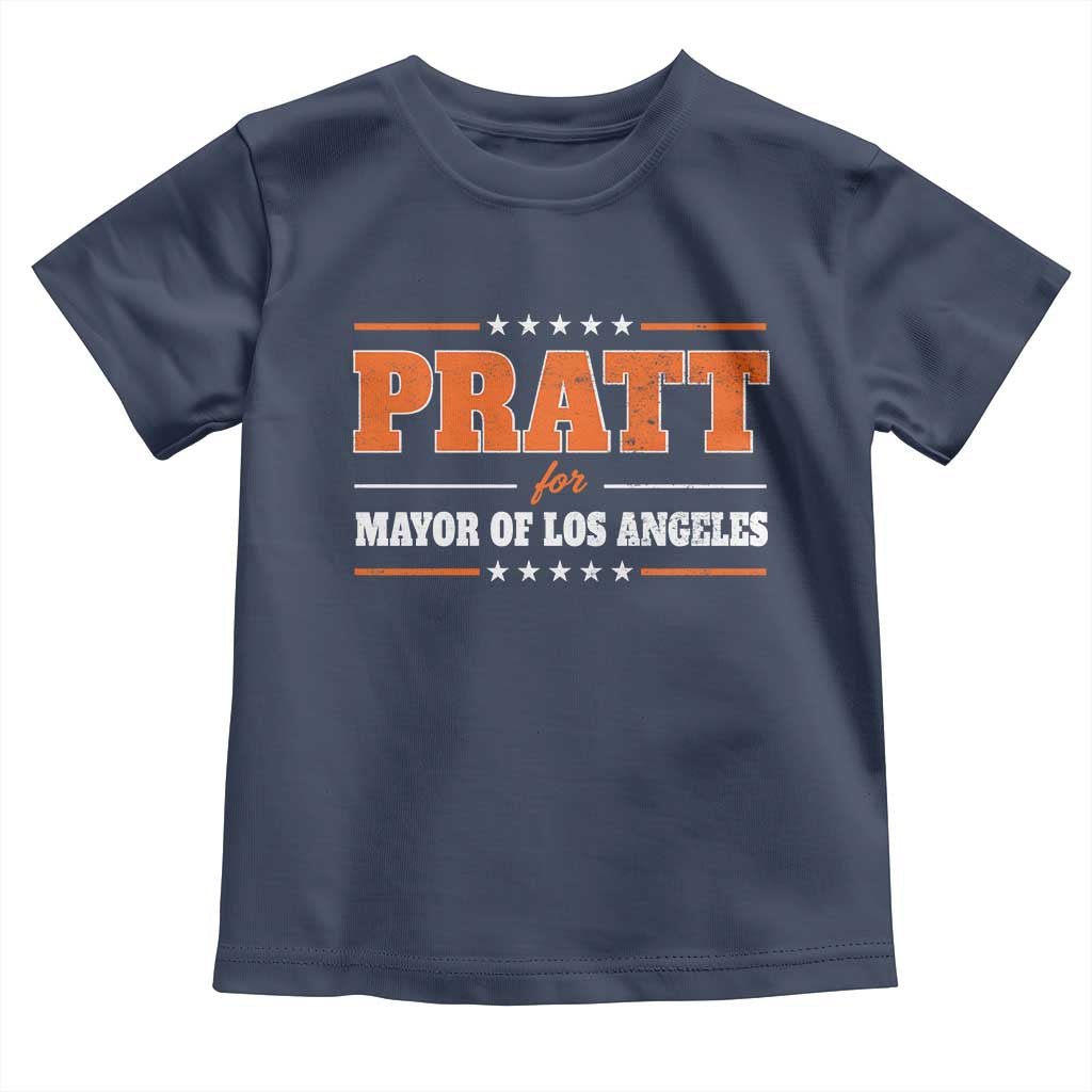 Pratt For Mayor Of Los Angeles Toddler T Shirt LA Mayoral Election US Political TS11 Navy Print Your Wear