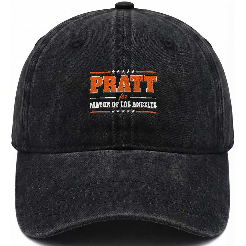 Pratt For Mayor Of Los Angeles Washed Cotton Baseball Cap LA Mayoral Election US Political TS11 Print Your Wear