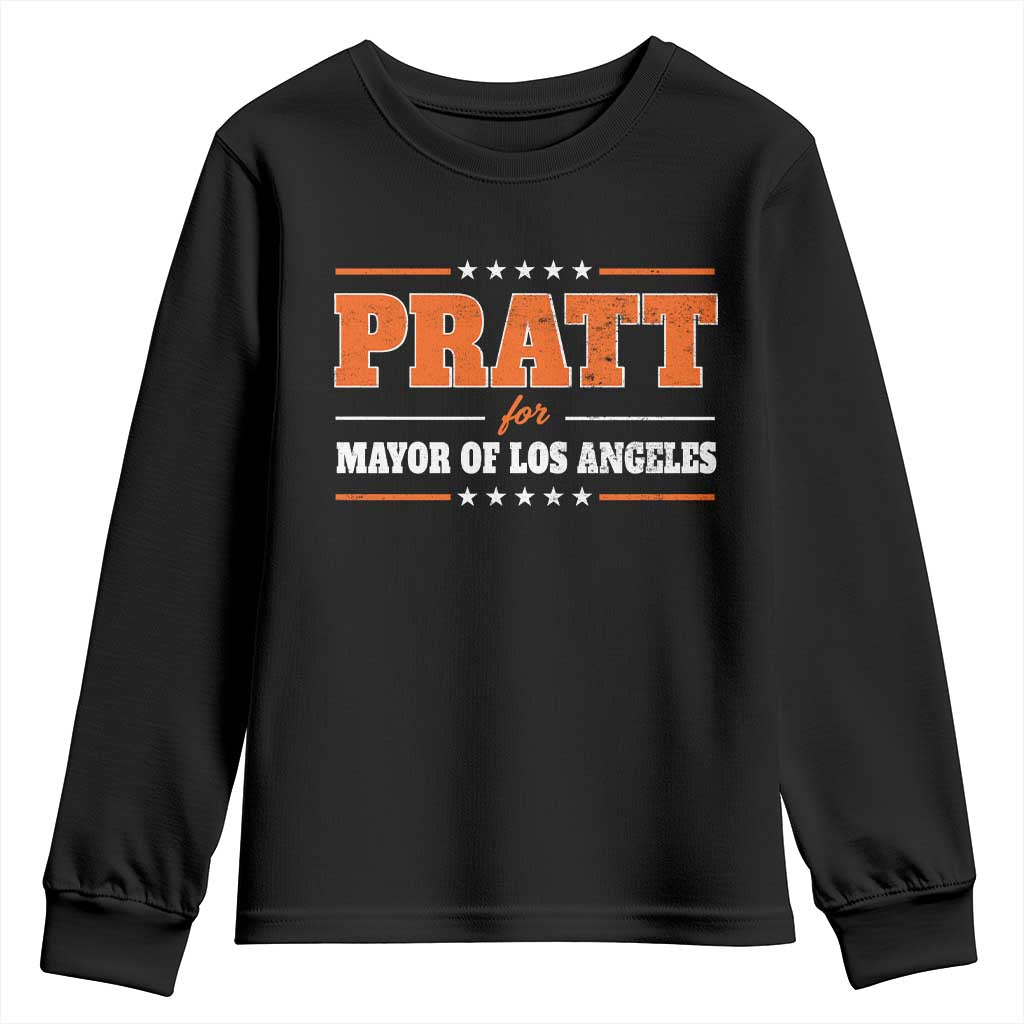 Pratt For Mayor Of Los Angeles Youth Sweatshirt LA Mayoral Election US Political TS11 Black Print Your Wear