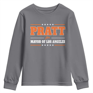 Pratt For Mayor Of Los Angeles Youth Sweatshirt LA Mayoral Election US Political TS11 Charcoal Print Your Wear