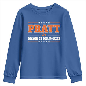 Pratt For Mayor Of Los Angeles Youth Sweatshirt LA Mayoral Election US Political TS11 Royal Blue Print Your Wear